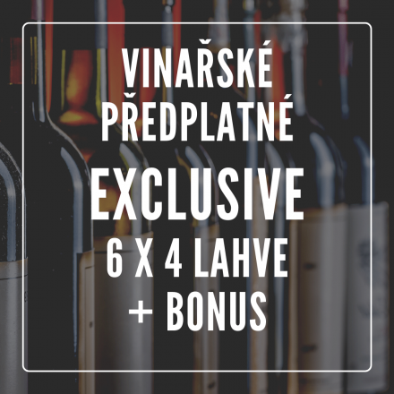 Vinařské předplatné EXCLUSIVE - 6 MĚSÍCŮ